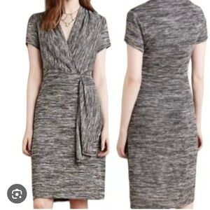 Maeve Anthropologie Faux Wrap Sweater Dress - Size Large